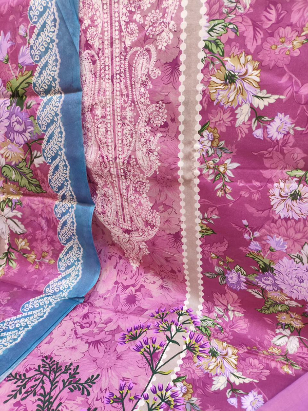 Elegant Swizz Lawn Unstitched Suit Set