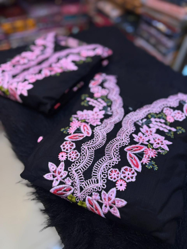 Elegant Cotton Farshi Suit with Chiffon Tie-Dye Dupatta