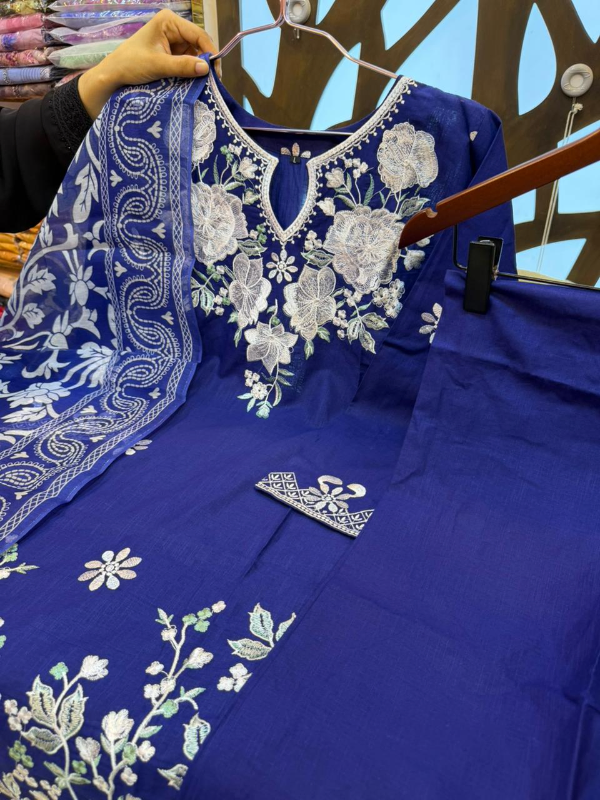 Designer Cotton Farshi Suit with Printed Farshi Salwar