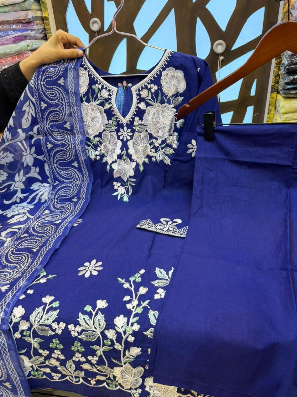 Designer Cotton Farshi Suit with Printed Farshi Salwar