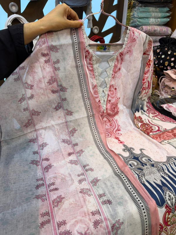 Swiss Lawn Collection All-Over Printed Three-Piece Suit 