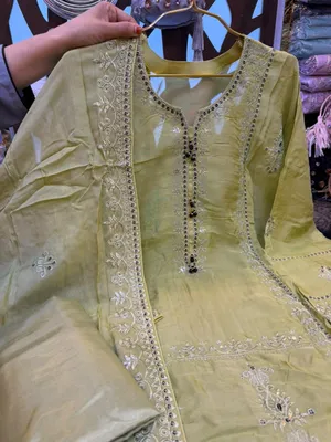 Pakistani Inspired Premium Pure Silk Embroidered 3-Piece Suit