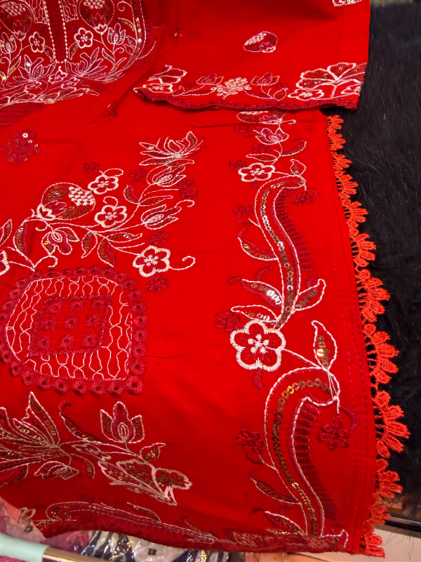 Embroidered Swiss Cotton Co-Ord Set