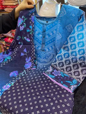 All-Over Printed Swiss Lawn 3-Piece Stitched Suit0