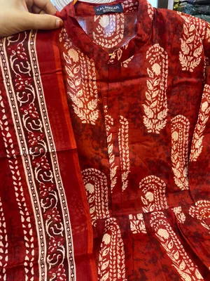 Premium Printed Swiss Lawn Frock 3-Piece Stitched Suit6