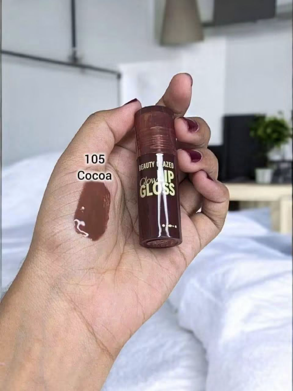 Beauty glazed glow lipgloss shade#105-cocoa