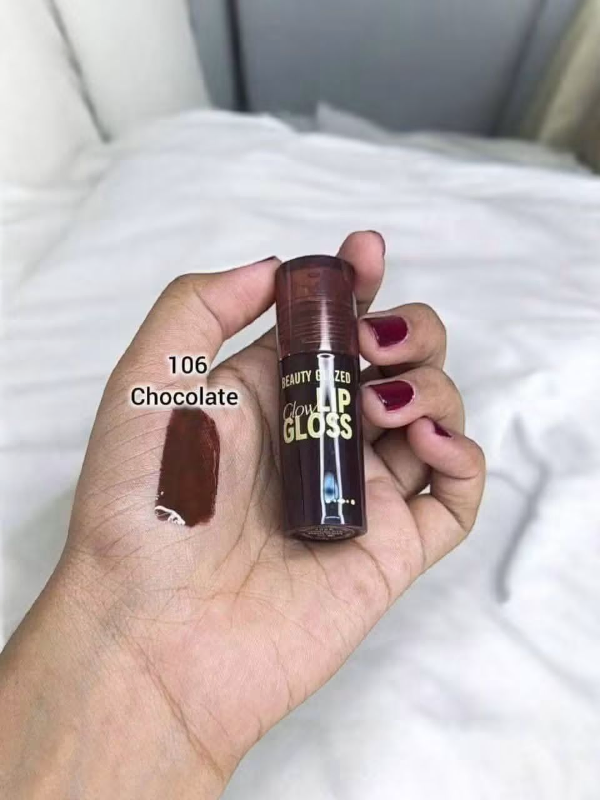 Beauty glazed glow lipgloss shade#106-chocolate