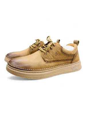 Brown Lace-Up Casual Shoes — Rugged Comfort with Vibram & SERE VERO Soles |