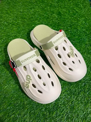 Men's Adjustable Strap Clogs  Wave-Sole EVA Slides, 3 Colors