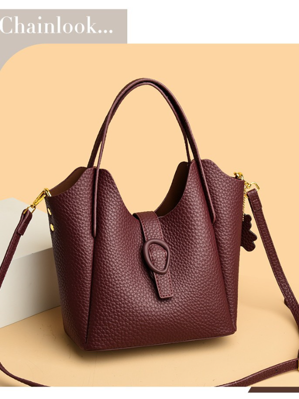 Soft Leather Basket Bag 