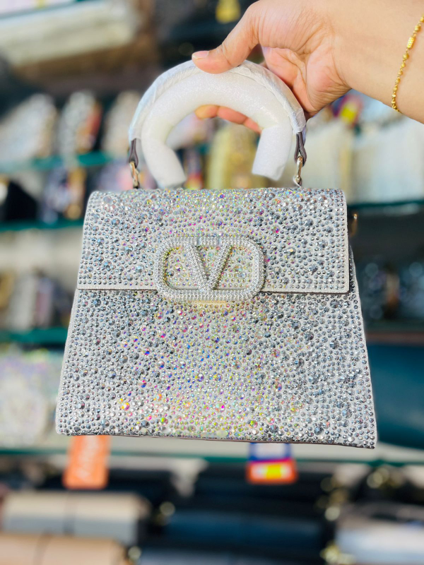 Valentino Luxury Crystal Stone Party Bag
