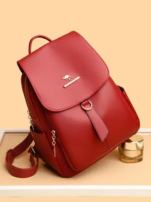  Large Capacity Soft PU Backpack