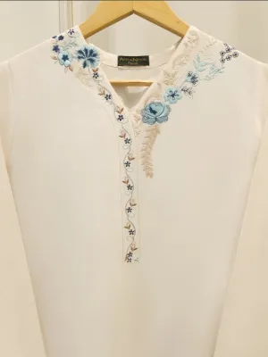 AGHANOOR - 2 Piece - Embroidered Cambric Suit 1