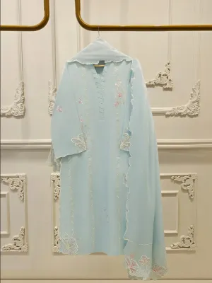 AGHANOOR - 2 Piece - Embroidered Cambric Suit4