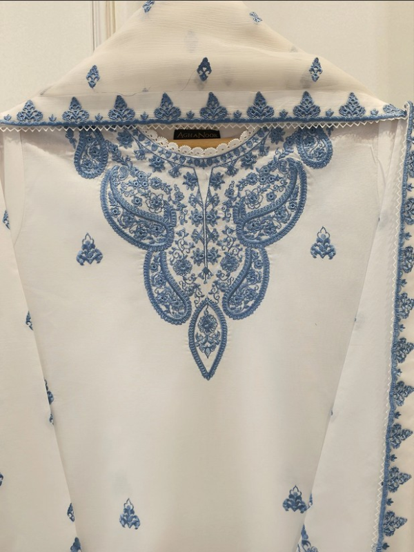 AGHANOOR - 3 Piece - Embroidered Cambric 