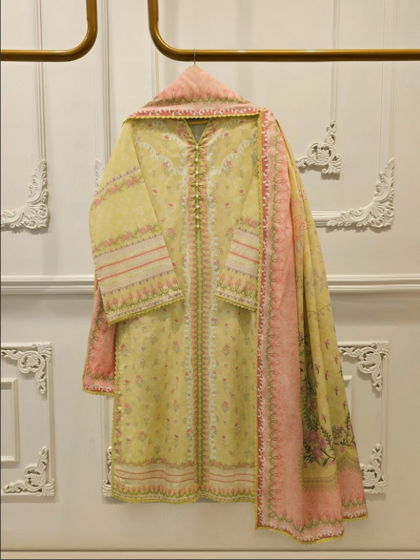 AGHANOOR - 3 Piece - Digital Printed Cambric Suit S113074