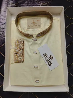 ইন্ডিয়ান কফ হাতা কারচুপি পাঞ্জাবি