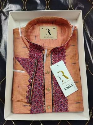 ইন্ডিয়ান সুতি কারচুপি পাঞ্জাবী 