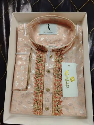 ইন্ডিয়ান সূতি কারচুপি পাঞ্জাবী 