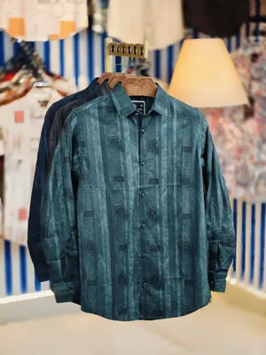 Black Pure Cotton Full sleeve Shirt