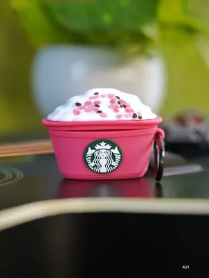 Pink Coffee Cup – AirPods Cover