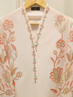 AGHANOOR - 2 Piece - Embroidered Cambric Suit 2