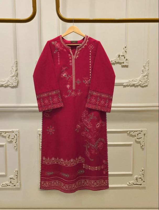 AGHANOOR -  2 Piece - Embroidered Khaddar