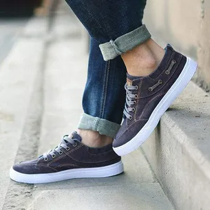 KOREAN STYLE WASHED DENIM CASUAL SHOES GB-0A19