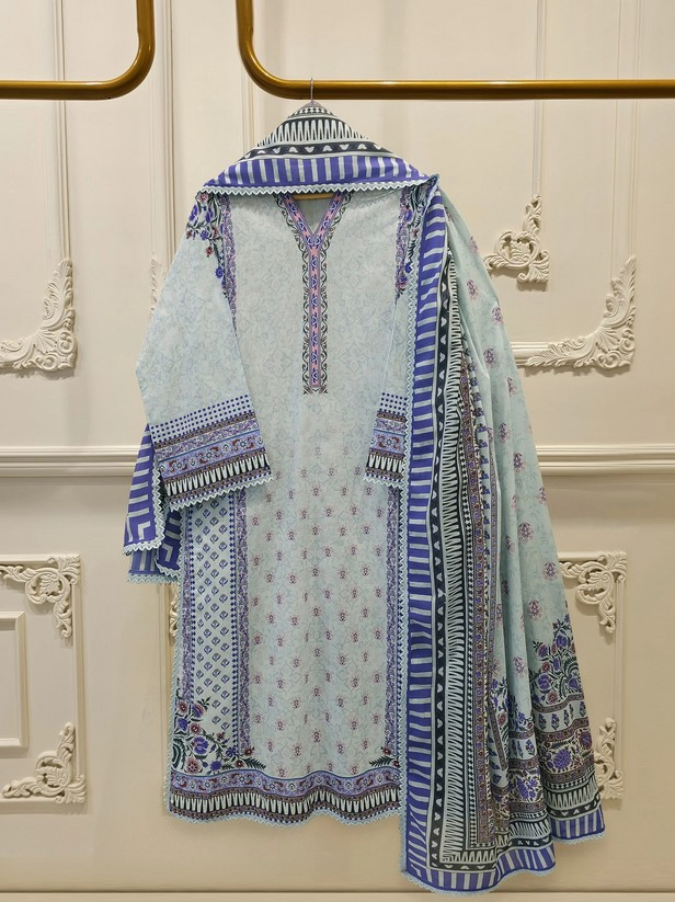 AGHANOOR -  3 Piece - Digital Printed Cambric Suit S112993