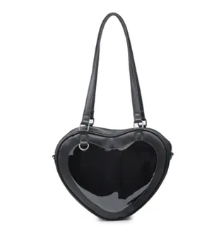 Transparent PVC Heart Handbag