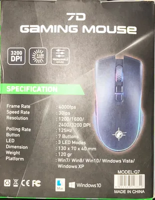 Keywin Q7 7D RGB Gaming Mouse High Precision Wired Mouse with RGB Light for PC and Laptop