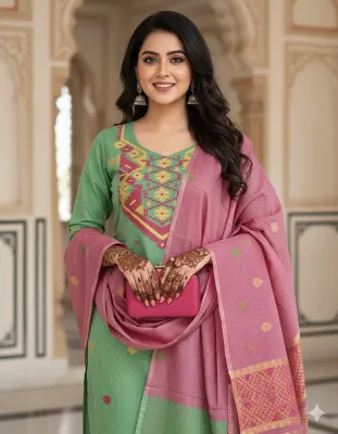 Jamdani Three Piece D # 1