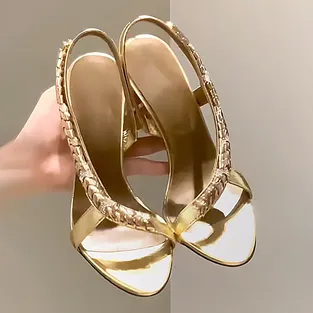 HIGH-END METALLIC RHINESTONES WOMEN SANDALS GB-8215