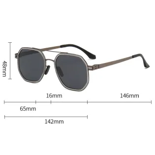 HIGH-END AVIATOR STYLE POLARIZED TRENDY GLASSES ZTT002TGY