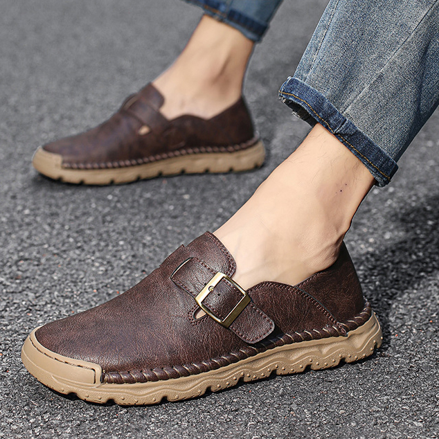HIGH-END OUTDOOR CASUAL LEATHER SHOES 2682DBR