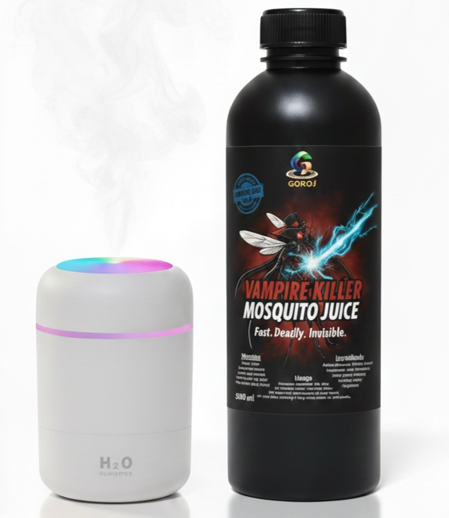Vampire Killer Mosquito Juice (500 ml) + USB Air Humidifier with LED Light | মশা দমন ও নাশক লিকুইড (500 ml) + মেশিন