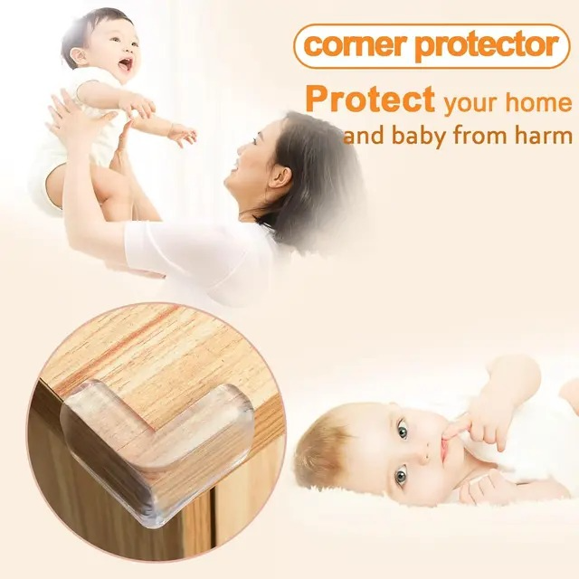 4 Pcs Silicone Table Corner Protector