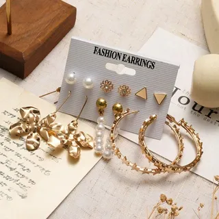 Punk Dangle Drop Earring Set ( 6 Pairs )