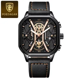 POEDAGAR Waterproof Chronograph Men's Watches 