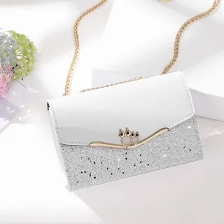 Sequin Small Square Bag Trendy