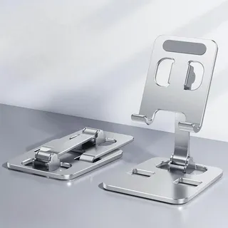 Adjustable Aluminum Alloy Mobile Phone Stand Holder - Silver