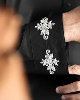 Basics Zardozi Panjabi in Black Colourway