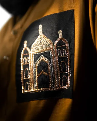 Basics Zardozi Panjabi in Maidan Motif