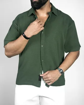 Basics Resort Shirts In Olive