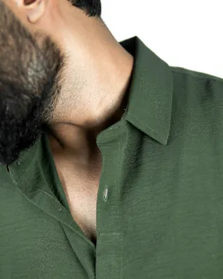 Basics Resort Shirts In Olive