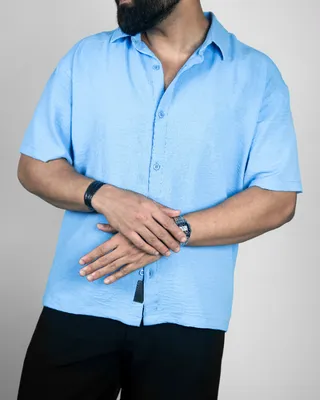 Basics Resort Shirts In Pacific Blue