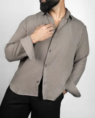 Basics Solid Shirts in Brown Colourway