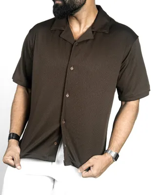 Basics Cuban Shirts in Brown Colourway