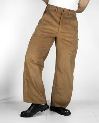 Basics Highwaisted Carpenter Pants in Classic Brown