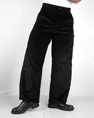 Basics Highwaisted Carpenter Pants in Classic Black
